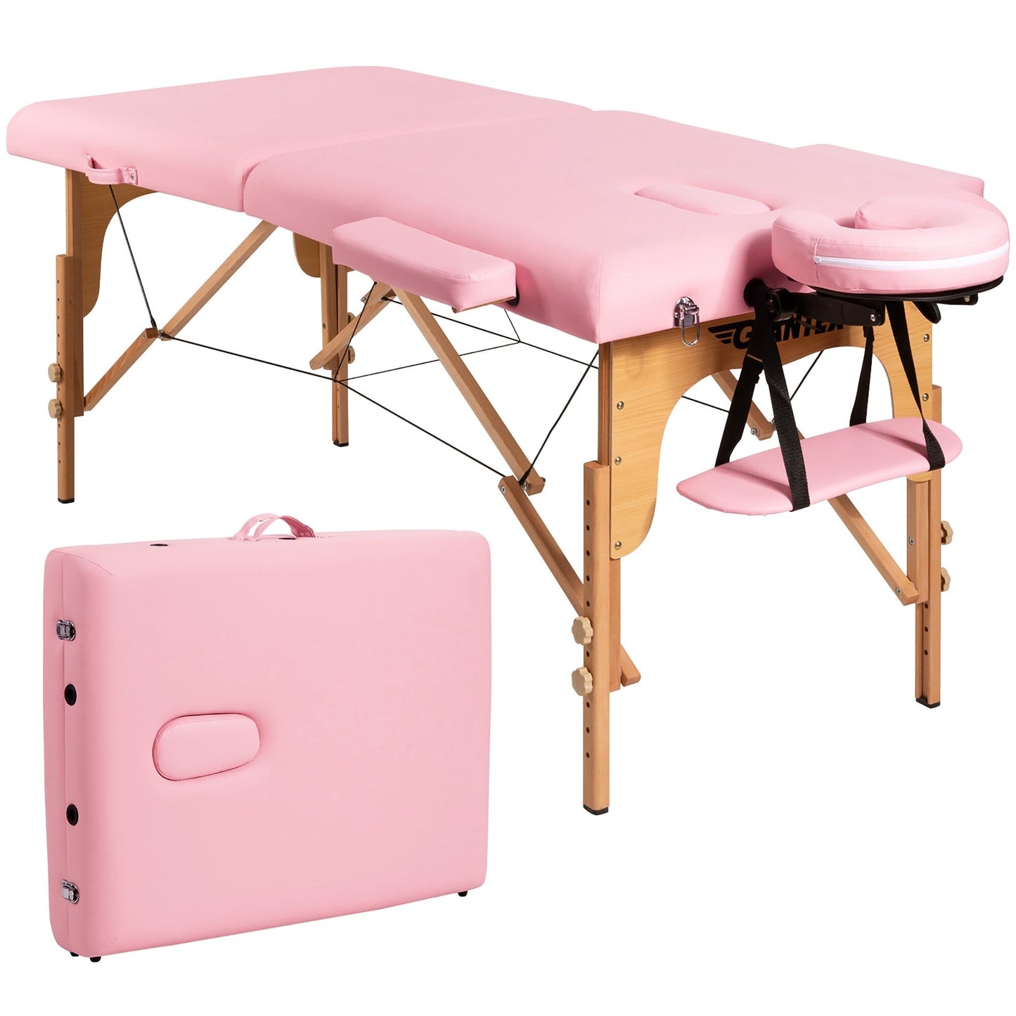 Table de massage portable 84''L réglable pour le visage, le spa et le tatouage avec transport