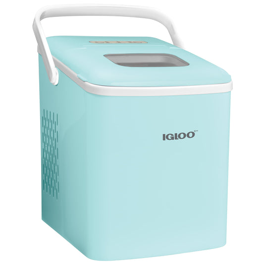 Machine à glaçons portative autonettoyante Igloo de 11,8 kg avec poignée, couleur aqua
