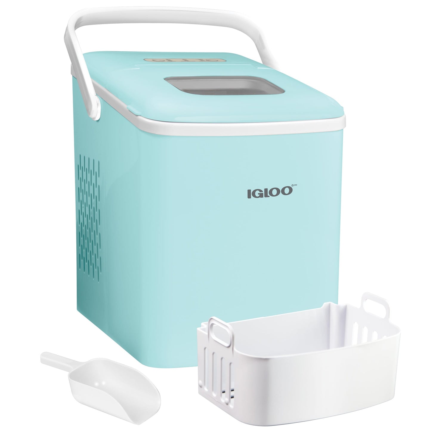 Machine à glaçons portative autonettoyante Igloo de 11,8 kg avec poignée, couleur aqua
