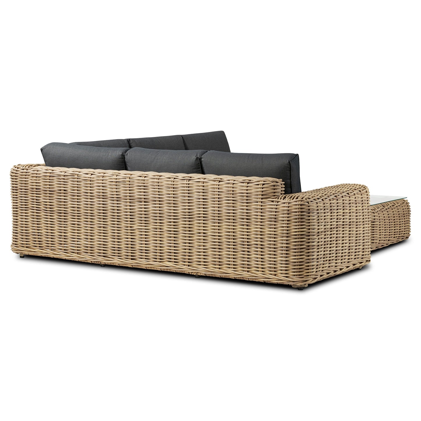 Ensemble de salon d'angle d'extérieur/terrasse Poly & Bark Puglia avec table basse