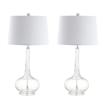Lampe de table à LED Diamante 28,5 en verre rose (lot de 2) par JONATHAN Y