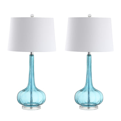 Lampe de table à LED Diamante 28,5 en verre rose (lot de 2) par JONATHAN Y