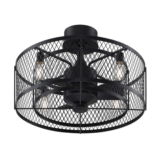 Ventilateur de plafond à 4 lumières en bronze vieilli Vintere de la collection Fanimation Studio