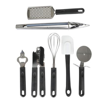 Ensemble de cuisine Gibson Home 74 pièces : ustensiles de cuisine, vaisselle, couverts, ustensiles et gadgets, rangement et verrerie