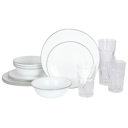 Ensemble de cuisine Gibson Home 74 pièces : ustensiles de cuisine, vaisselle, couverts, ustensiles et gadgets, rangement et verrerie