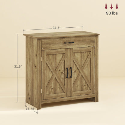 Buffet style grange HOMCOM 32, meuble de rangement buffet, bar à café pour salon ou entrée