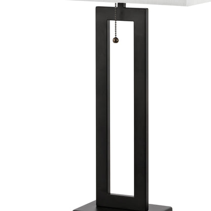 Lampe de table LED industrielle vintage Lucie 28,5 cm avec chaînette et port de chargement USB (lot de 2) par JONATHAN Y