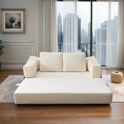 Canapé-lit convertible rembourré 70,87 $, fauteuil convertible, canapé de sol confortable pour salon, chambre, tissu chenille