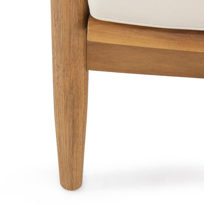 Ensemble de salon de jardin Willowbrook en bois d'acacia 4 places par Christopher Knight Home